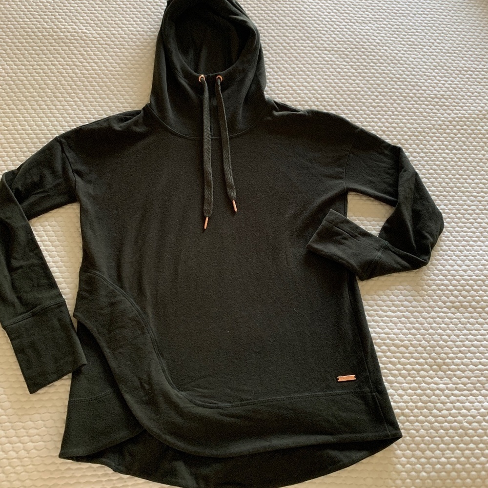 Sweaty Betty dark green fleece  hoodie